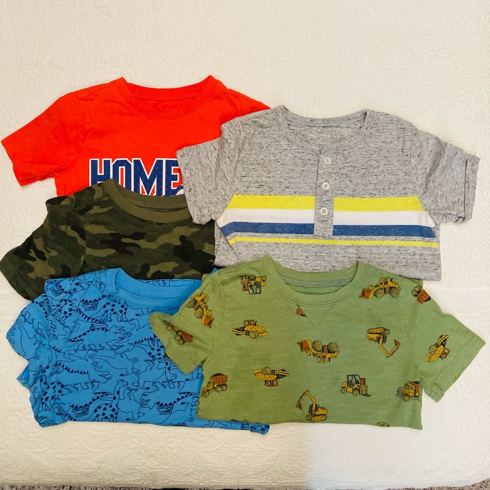 5T Summer Shirt Lot